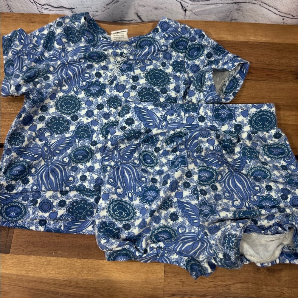 Kate Quinn 3-6 month Blue Fire Bird Set